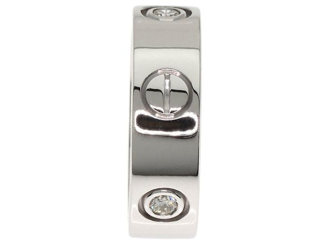 Cartier Weißgold Love Ring mit Diamanten Golden - Ansicht 3