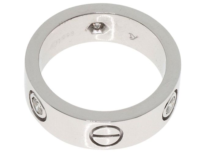 Cartier Weißgold Love Ring mit Diamanten Golden - Ansicht 4