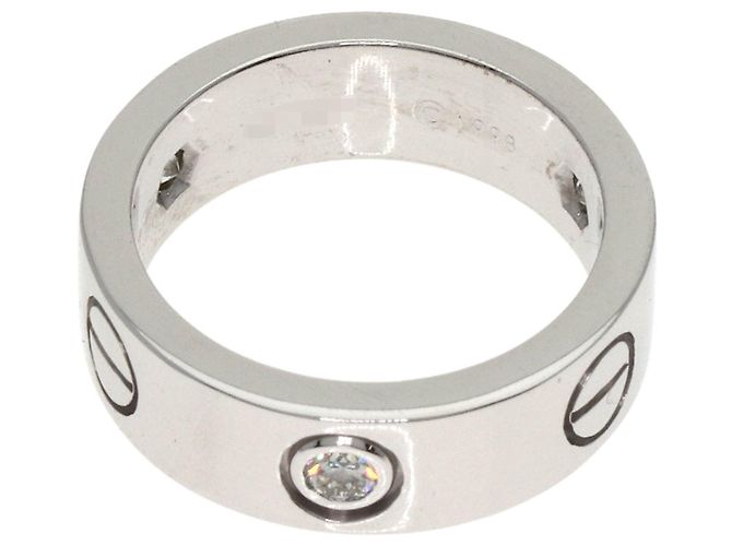 Cartier Weißgold Love Ring mit Diamanten Golden - Ansicht 6