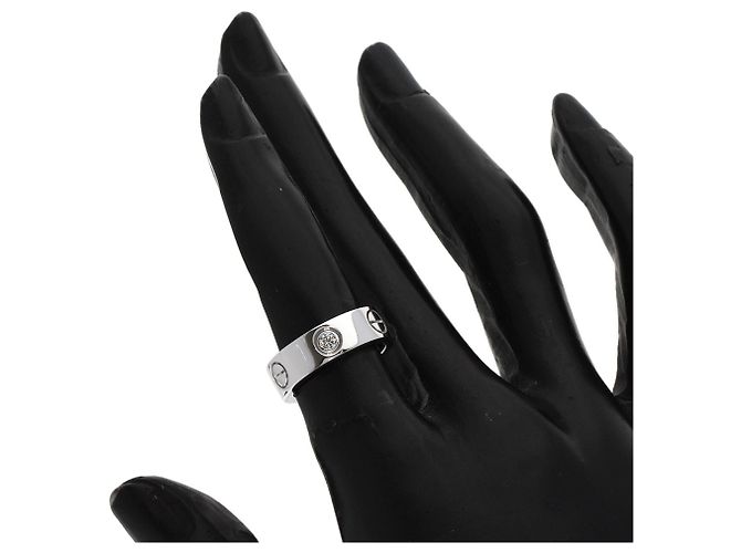 Cartier Weißgold Love Ring mit Diamanten Golden - Ansicht 7