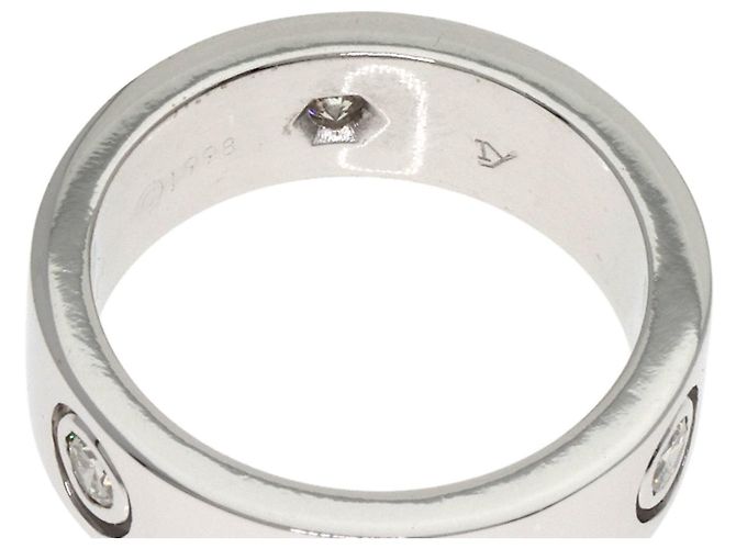 Cartier Weißgold Love Ring mit Diamanten Golden - Ansicht 8