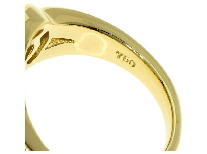 Diamond Céline Anillo Logo Celine en Oro Amarillo de 18K con Diamantes Dorado - vista 5