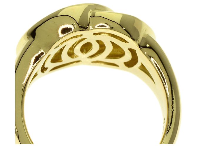 Diamond Céline Anillo Logo Celine en Oro Amarillo de 18K con Diamantes Dorado - vista 9
