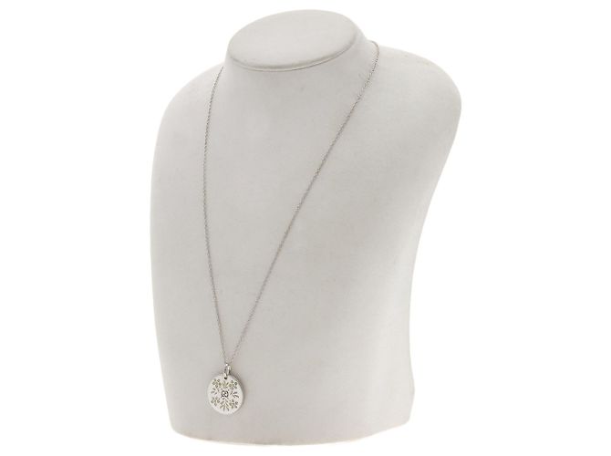 Collana Gucci Icon Bloom in Oro Bianco 18K D'oro - vista 4