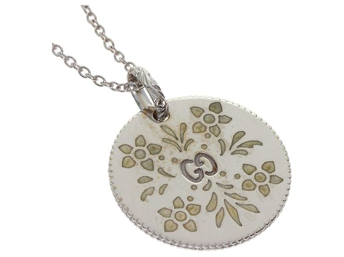 Collana Gucci Icon Bloom in Oro Bianco 18K D'oro - vista 6