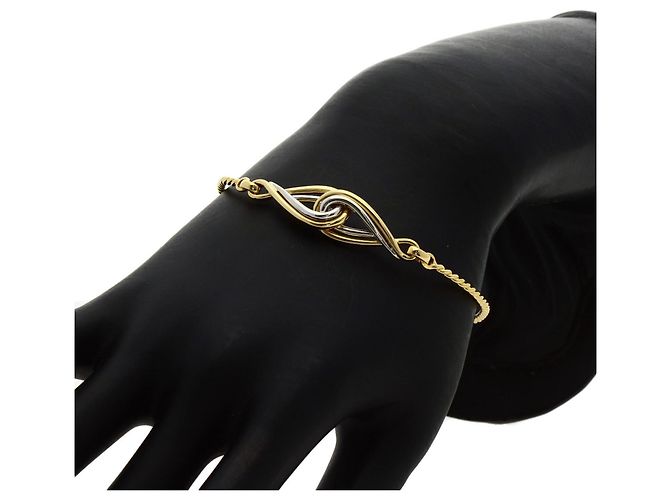 Bracciale Motivo Twist Christian Dior D'oro - vista 7