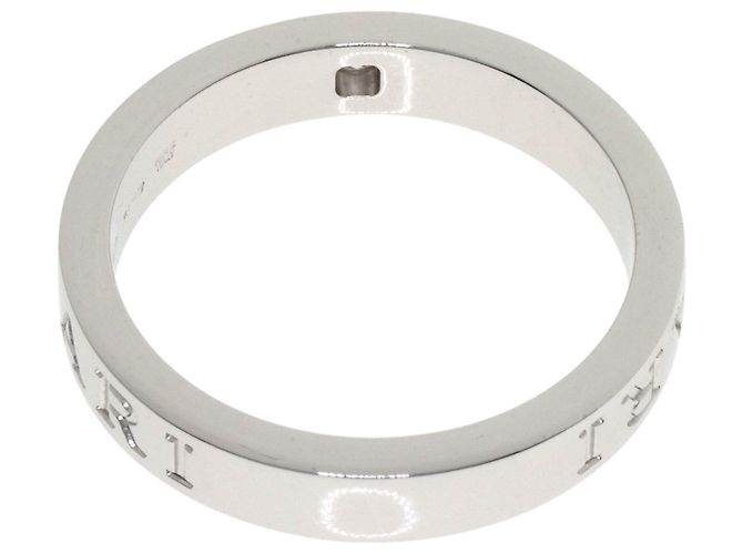 Bulgari Bvlgari Doppel-Logo-Diamantring aus 18K Weißgold Golden - Ansicht 4