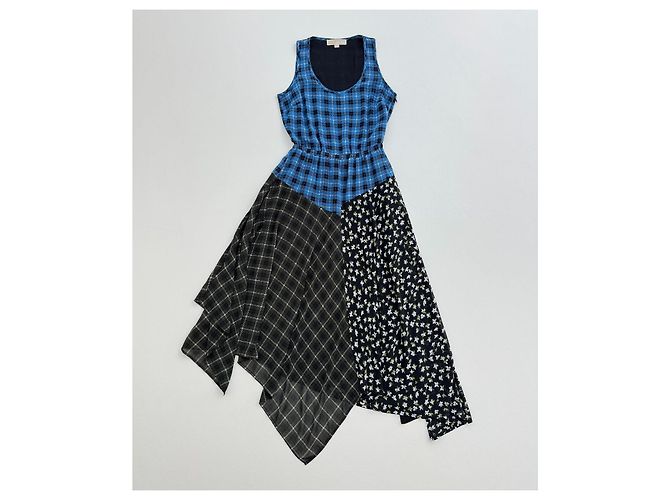 Vestido asimétrico patchwork sin mangas Michael Kors Multicolor - vista 2