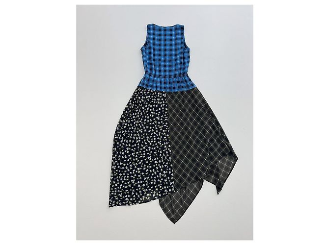 Vestido asimétrico patchwork sin mangas Michael Kors Multicolor - vista 3
