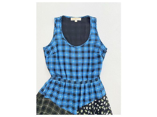 Vestido asimétrico patchwork sin mangas Michael Kors Multicolor - vista 5