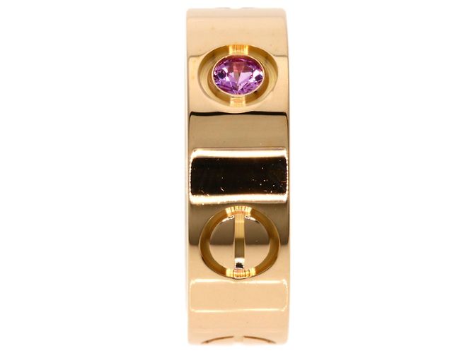 Cartier Love Band Ring mit Rosa Saphir Pink - Ansicht 3