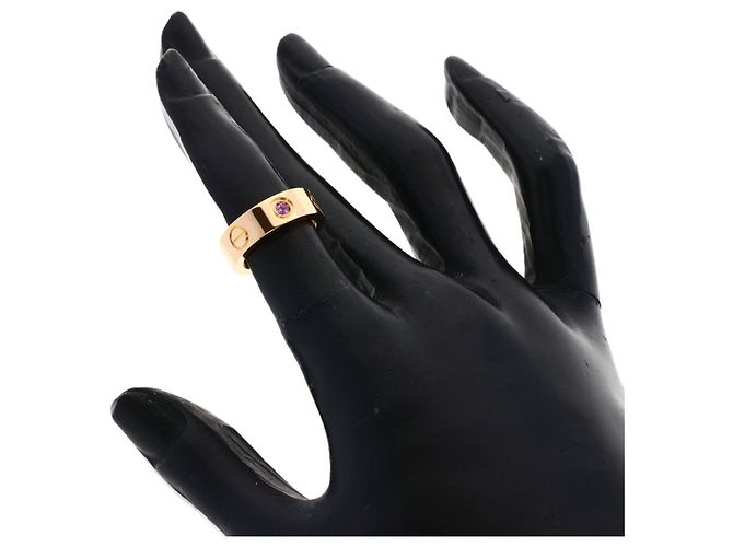 Cartier Love Band Ring mit Rosa Saphir Pink - Ansicht 5