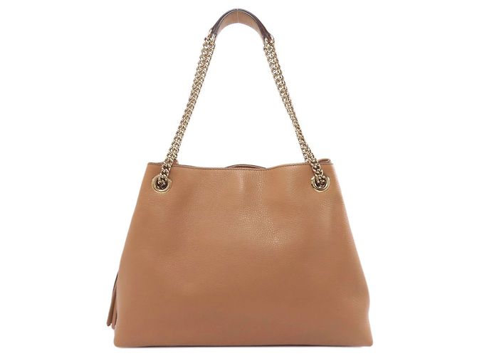 Gucci braune Leder-Tote - Ansicht 2