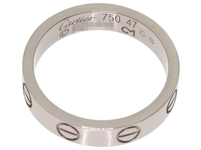 Anello Mini Love Cartier in oro bianco 18K D'oro - vista 4