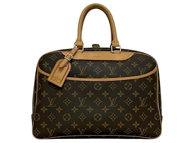 Borsa Vanity Deauville Bowling Louis Vuitton Marrone Monogramma - vista 2