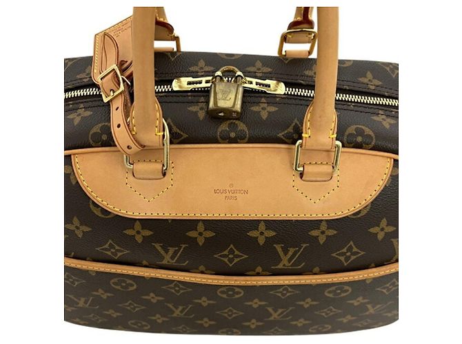 Borsa Vanity Deauville Bowling Louis Vuitton Marrone Monogramma - vista 8