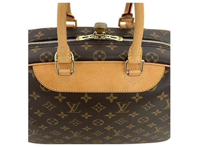 Borsa Vanity Deauville Bowling Louis Vuitton Marrone Monogramma - vista 9