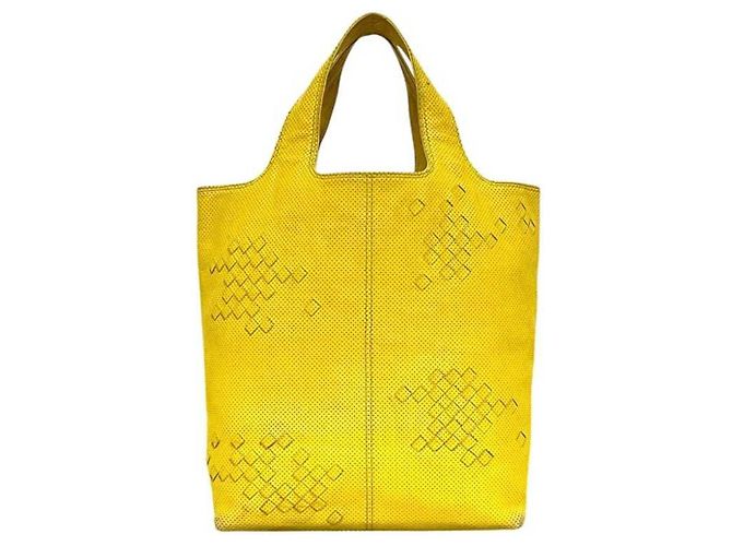 Borsa tote gialla Bottega Veneta Giallo - vista 2