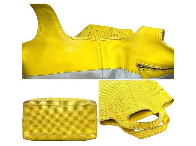 Borsa tote gialla Bottega Veneta Giallo - vista 4