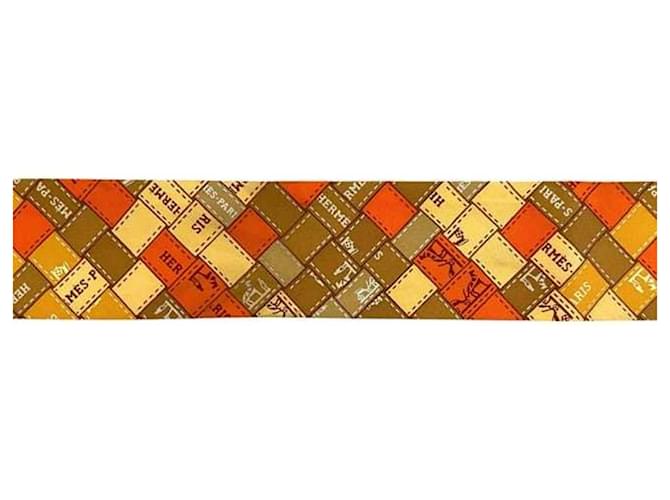 Bufanda Twilly Naranja de Hermès - vista 10