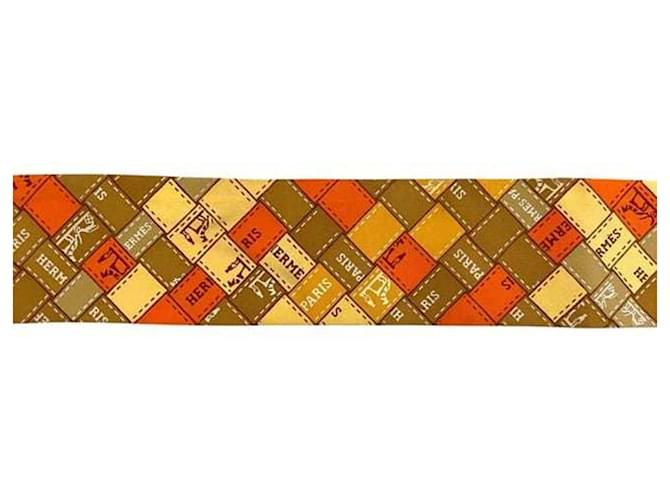 Bufanda Twilly Naranja de Hermès - vista 11