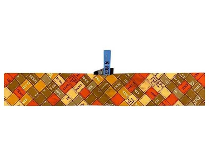 Bufanda Twilly Naranja de Hermès - vista 6