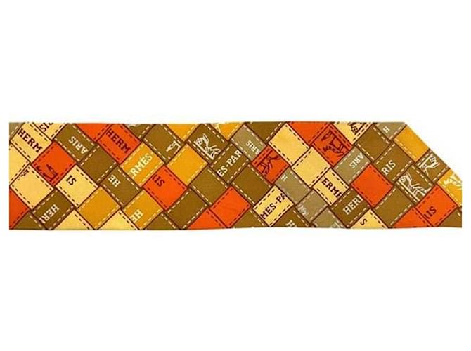 Bufanda Twilly Naranja de Hermès - vista 7