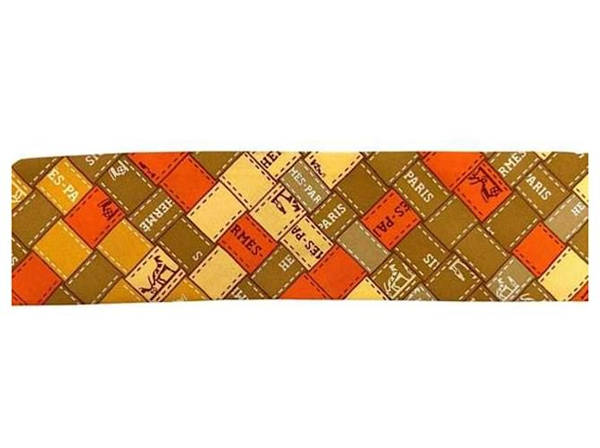 Bufanda Twilly Naranja de Hermès - vista 8