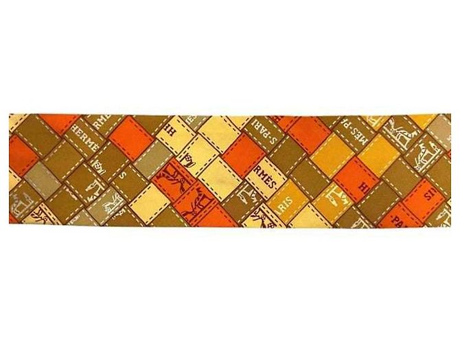 Bufanda Twilly Naranja de Hermès - vista 9