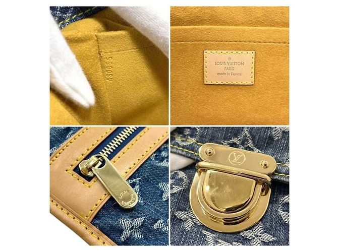 Louis Vuitton Monogram Denim Tote Bag Blau - Ansicht 4