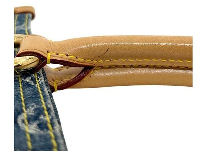 Louis Vuitton Monogram Denim Tote Bag Blau - Ansicht 9