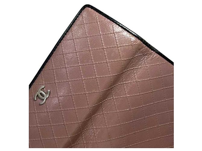 Chanel Dreifach-Langgeldbörse Schwarz Beige - Ansicht 10