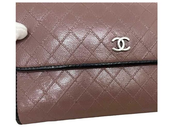 Chanel Dreifach-Langgeldbörse Schwarz Beige - Ansicht 9