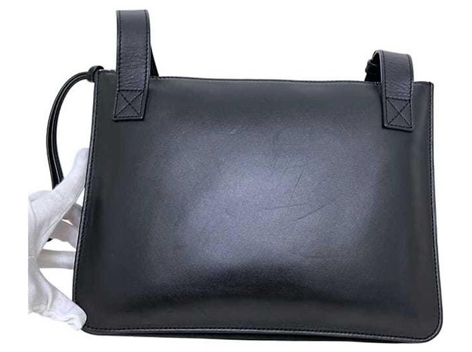 Borsa a spalla in pelle nera Loewe Nero - vista 11