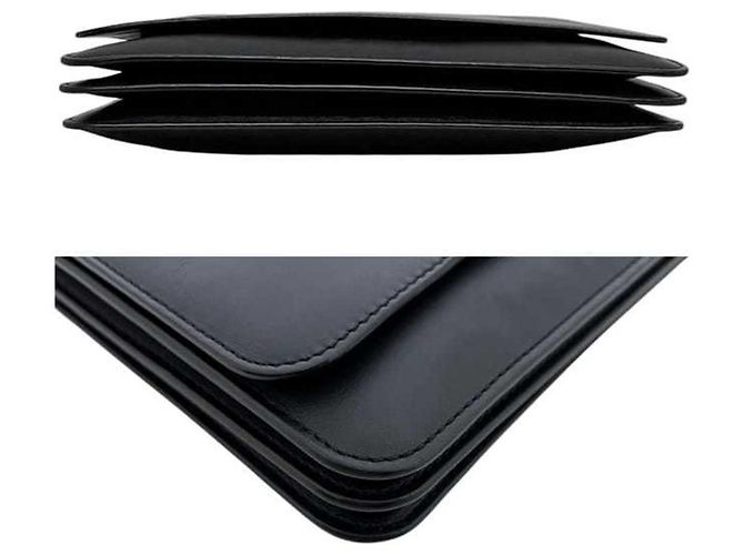 Borsa a spalla in pelle nera Loewe Nero - vista 6