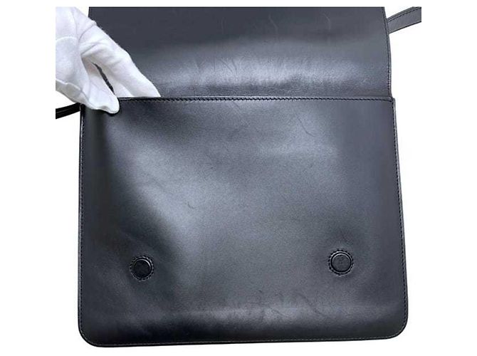 Borsa a spalla in pelle nera Loewe Nero - vista 9