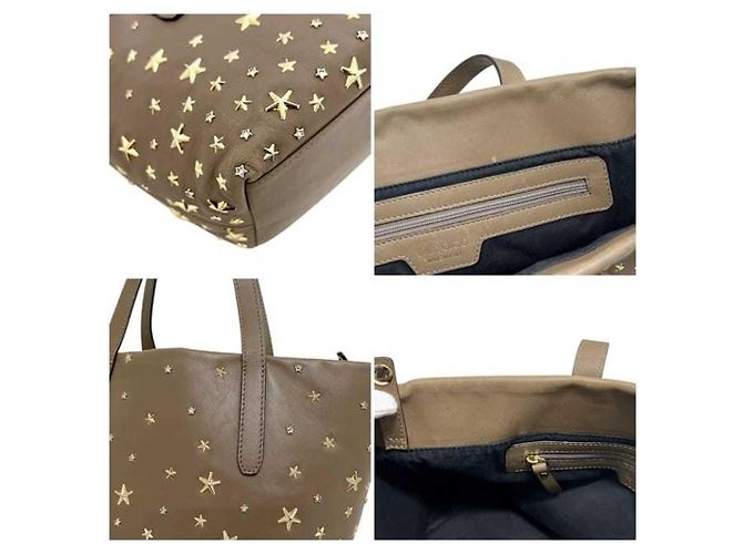 Borsa Tote Sophia S di Jimmy Choo Beige - vista 5