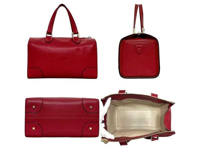 Borsa Boston Piccola Rossa Babila Valextra Rosso - vista 3
