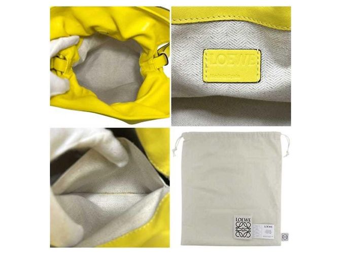 Borsa 2 in 1 Flamenco Knot di Loewe Giallo - vista 4