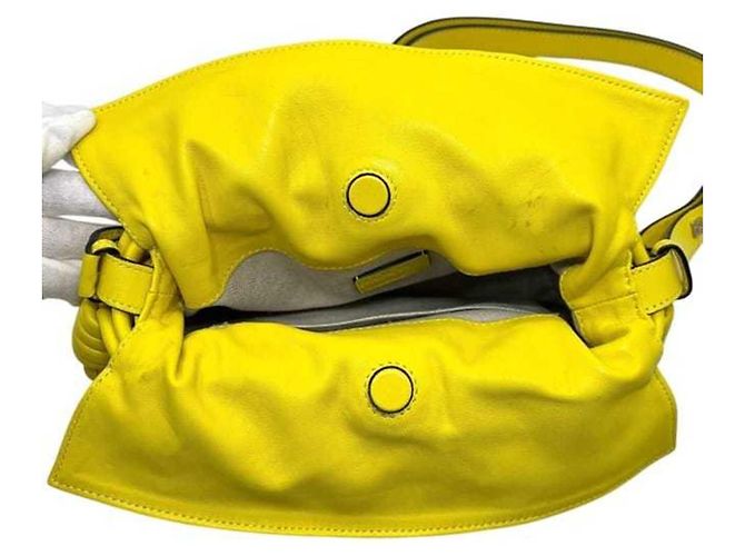 Borsa 2 in 1 Flamenco Knot di Loewe Giallo - vista 5