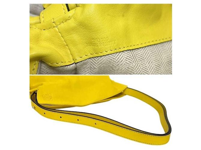 Borsa 2 in 1 Flamenco Knot di Loewe Giallo - vista 6