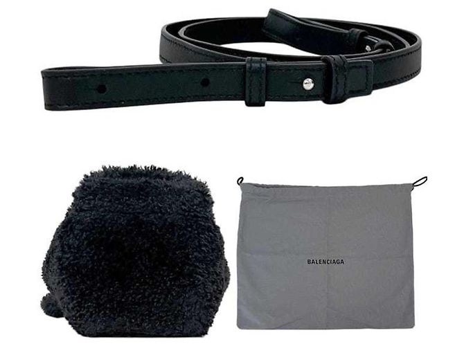 Borsa a Spalla Balenciaga Everyday 2.0 XS Nord-Sud Nera Nero - vista 4