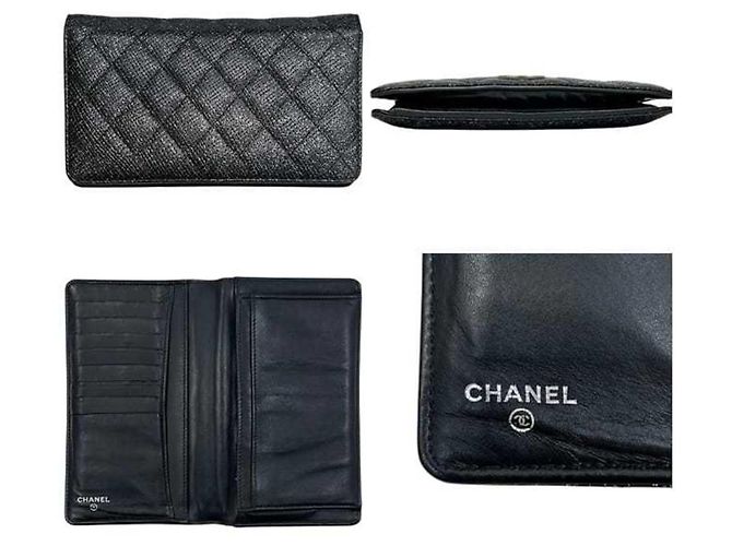 Cartera larga negra bi-fold de Chanel Negro - vista 3