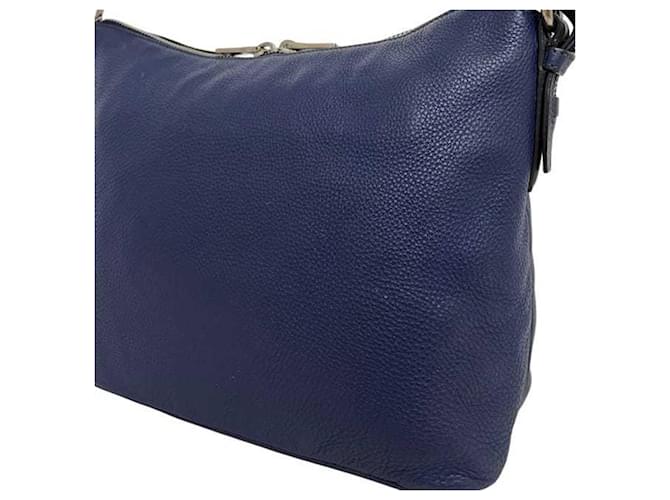 Borsa a spalla Prada blu navy - vista 7
