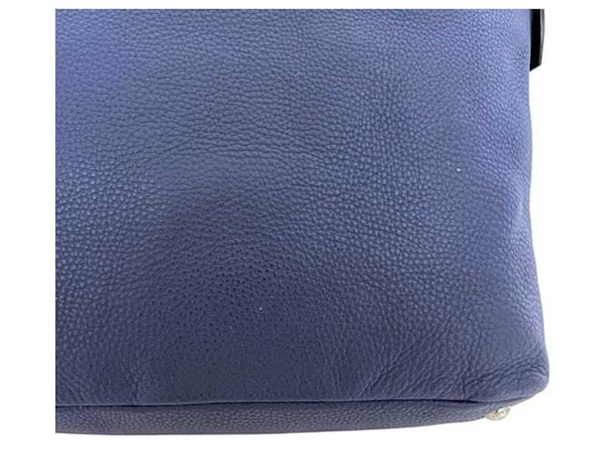 Borsa a spalla Prada blu navy - vista 9
