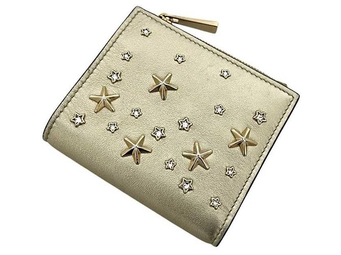 Billetera bi-fold dorada Jimmy Choo Dorado - vista 10