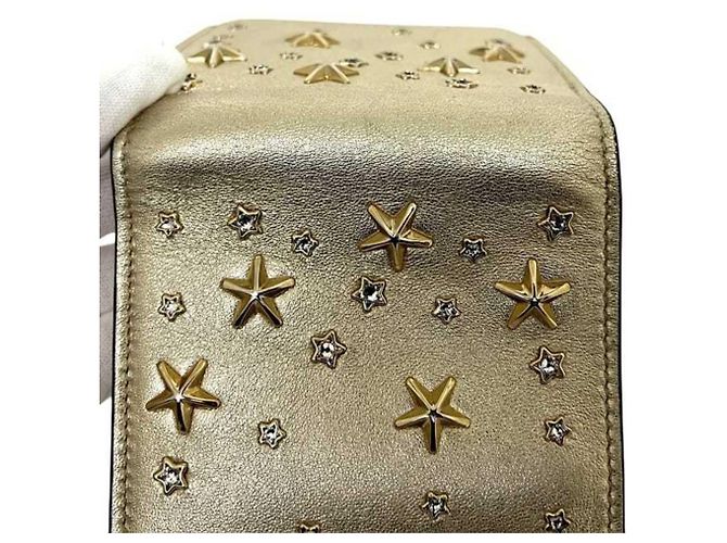 Billetera bi-fold dorada Jimmy Choo Dorado - vista 11