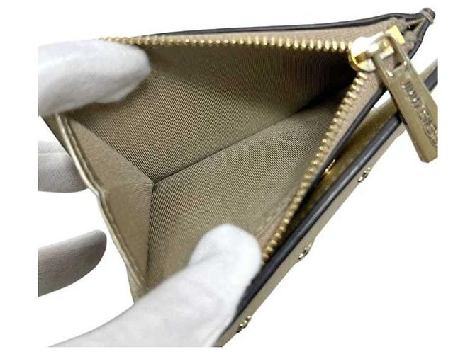 Billetera bi-fold dorada Jimmy Choo Dorado - vista 5