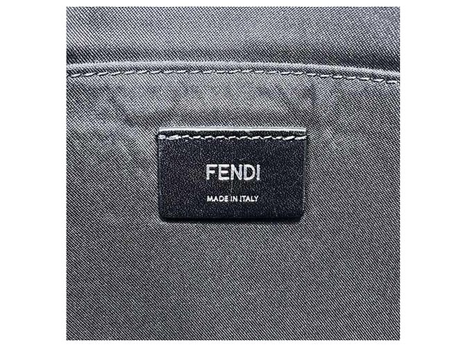 Bag Bugs Clutch in pelle nera Fendi Nero - vista 7