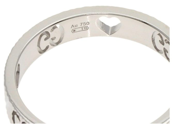 Anillo Icon Heart de Gucci en oro blanco de 18 quilates - vista 6